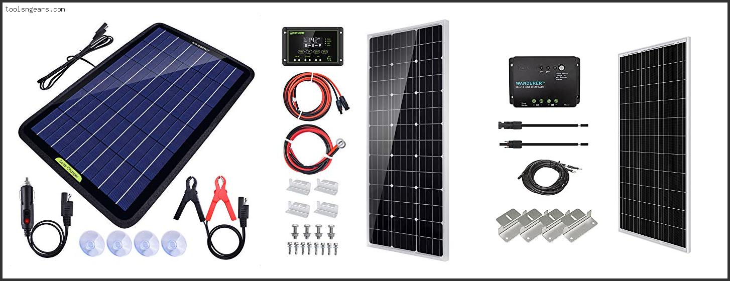 Best Solar Battery Charger For Rv